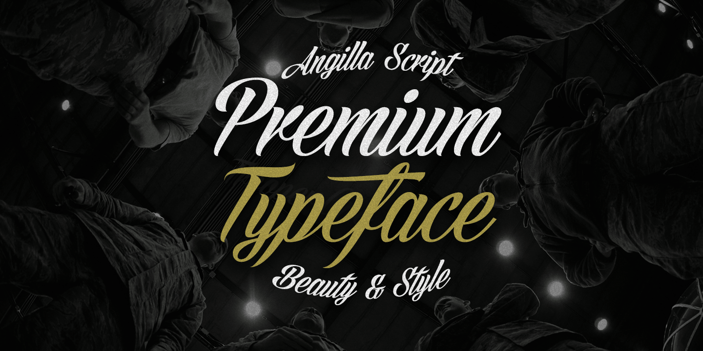 Пример шрифта Angilla Script #5